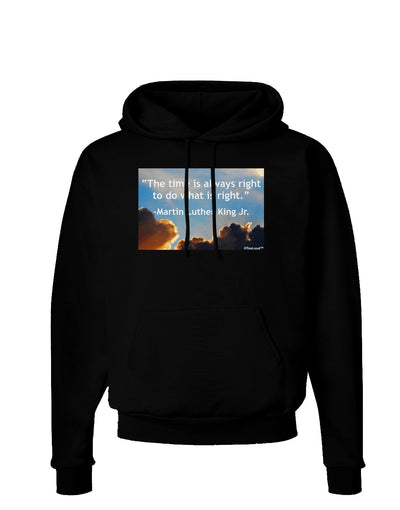 The Time Is Always Right Dark Hoodie Sweatshirt-Hoodie-TooLoud-Black-Small-Davson Sales