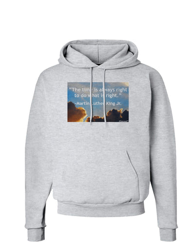 The Time Is Always Right Hoodie Sweatshirt-Hoodie-TooLoud-AshGray-Small-Davson Sales