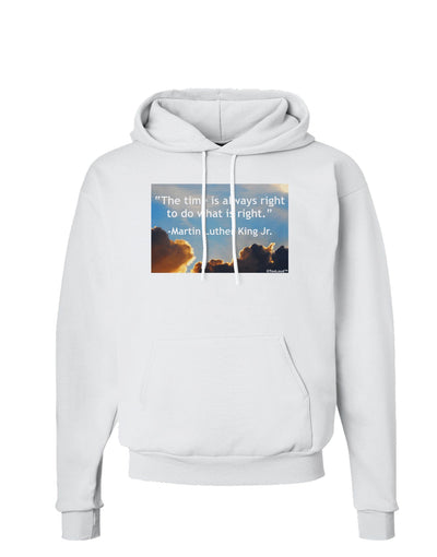 The Time Is Always Right Hoodie Sweatshirt-Hoodie-TooLoud-White-Small-Davson Sales