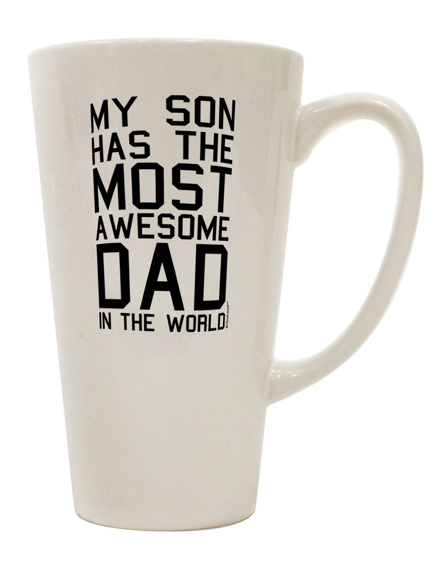 The Ultimate Conical Latte Coffee Mug for the World's Most Awesome Dad - TooLoud-Conical Latte Mug-TooLoud-White-Davson Sales