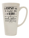 The Ultimate Symbol of Togetherness - 16 Ounce Conical Latte Coffee Mug TooLoud-Conical Latte Mug-TooLoud-White-Davson Sales