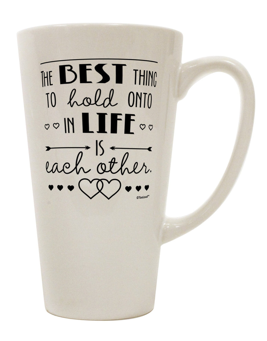 The Ultimate Symbol of Togetherness - 16 Ounce Conical Latte Coffee Mug TooLoud-Conical Latte Mug-TooLoud-White-Davson Sales