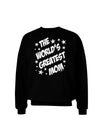 The World's Greatest Mom - Superhero Style Adult Dark Sweatshirt by TooLoud-Sweatshirts-TooLoud-Black-Small-Davson Sales