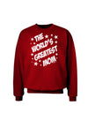 The World's Greatest Mom - Superhero Style Adult Dark Sweatshirt by TooLoud-Sweatshirts-TooLoud-Deep-Red-Small-Davson Sales