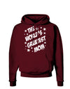 The World's Greatest Mom - Superhero Style Dark Hoodie Sweatshirt by TooLoud-Hoodie-TooLoud-Maroon-Small-Davson Sales