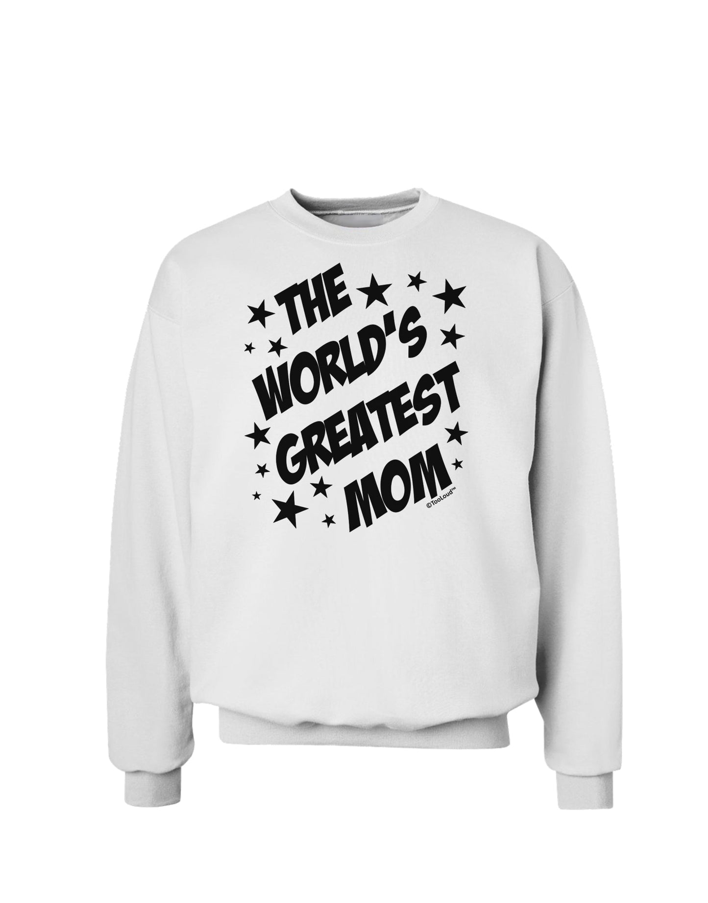 The World's Greatest Mom - Superhero Style Sweatshirt by TooLoud-Sweatshirts-TooLoud-White-Small-Davson Sales