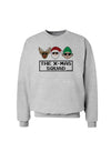 The X-mas Squad Text Sweatshirt-Sweatshirts-TooLoud-AshGray-Small-Davson Sales