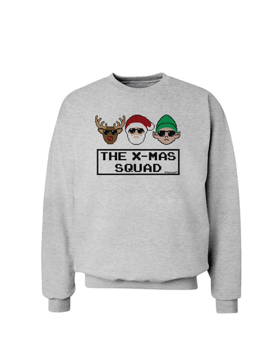 The X-mas Squad Text Sweatshirt-Sweatshirts-TooLoud-AshGray-Small-Davson Sales