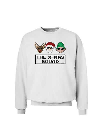 The X-mas Squad Text Sweatshirt-Sweatshirts-TooLoud-White-Small-Davson Sales