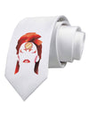 The Zig Printed White Necktie