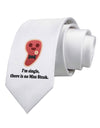 There Is No Miss Steak Printed White Necktie by TooLoud