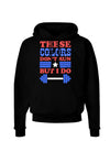 These Colors Don't Run But I Do - Patriotic Workout Dark Hoodie Sweatshirt-Hoodie-TooLoud-Black-Small-Davson Sales