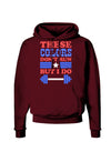 These Colors Don't Run But I Do - Patriotic Workout Dark Hoodie Sweatshirt-Hoodie-TooLoud-Maroon-Small-Davson Sales