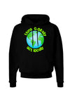 Think Globally Act Locally - Globe Dark Hoodie Sweatshirt-Hoodie-TooLoud-Black-Small-Davson Sales