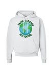 Think Globally Act Locally - Globe Hoodie Sweatshirt-Hoodie-TooLoud-White-Small-Davson Sales