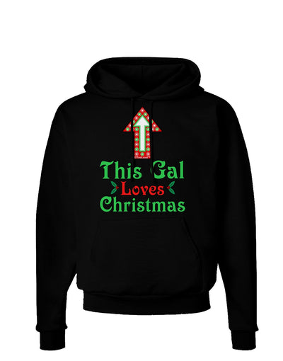 This Gal Loves Christmas Cute Dark Hoodie Sweatshirt-Hoodie-TooLoud-Black-Small-Davson Sales