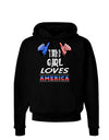 This Girl Loves America Dark Hoodie Sweatshirt-Hoodie-TooLoud-Black-Small-Davson Sales