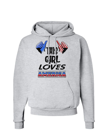 This Girl Loves America Hoodie Sweatshirt-Hoodie-TooLoud-AshGray-Small-Davson Sales