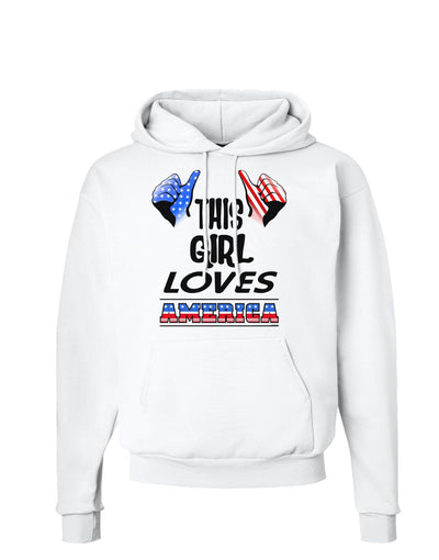 This Girl Loves America Hoodie Sweatshirt-Hoodie-TooLoud-White-Small-Davson Sales