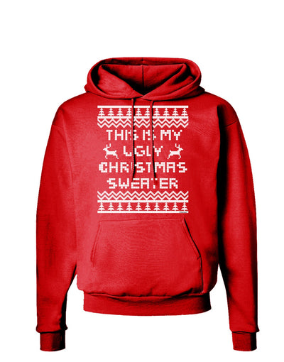 This Is My Ugly Christmas Sweater Dark Hoodie Sweatshirt-Hoodie-TooLoud-Red-Small-Davson Sales