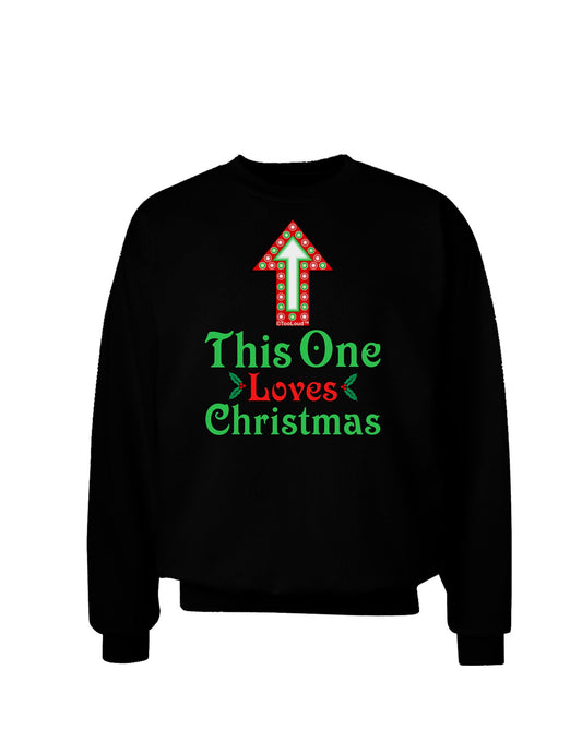 This One Loves Christmas Cute Adult Dark Sweatshirt-Sweatshirt-TooLoud-Black-Small-Davson Sales