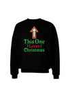This One Loves Christmas Cute Adult Dark Sweatshirt-Sweatshirt-TooLoud-Black-Small-Davson Sales