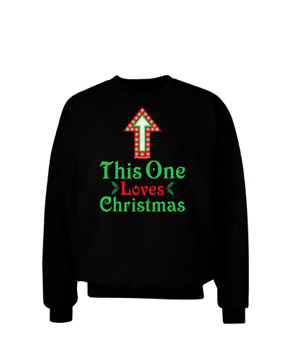 This One Loves Christmas Cute Adult Dark Sweatshirt-Sweatshirt-TooLoud-Black-Small-Davson Sales