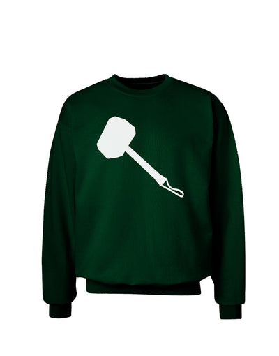 Thors Hammer Nordic Runes Lucky Odin Mjolnir Valhalla Adult Dark Sweatshirt by TooLoud-TooLoud-Deep-Forest-Green-Small-Davson Sales