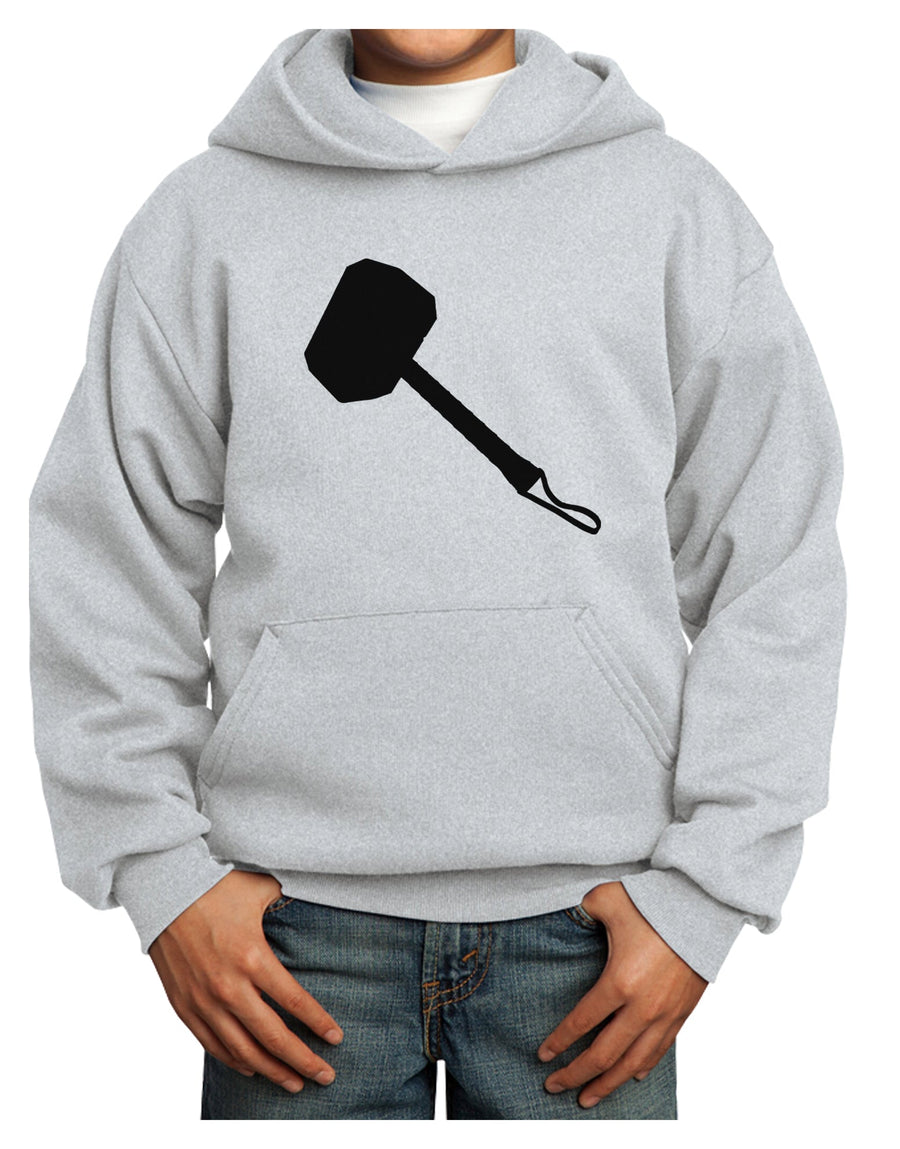 Thors Hammer Nordic Runes Lucky Odin Mjolnir Valhalla Youth Hoodie Pullover Sweatshirt by TooLoud-TooLoud-White-XS-Davson Sales