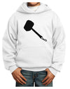 Thors Hammer Nordic Runes Lucky Odin Mjolnir Valhalla Youth Hoodie Pullover Sweatshirt by TooLoud-TooLoud-White-XS-Davson Sales