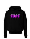 THOT Artistic Text Dark Hoodie Sweatshirt-Hoodie-TooLoud-Black-Small-Davson Sales