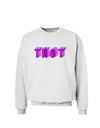 THOT Artistic Text Sweatshirt-Sweatshirts-TooLoud-White-Small-Davson Sales