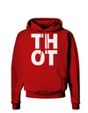 THOT Bold Text Dark Hoodie Sweatshirt-Hoodie-TooLoud-Red-Small-Davson Sales