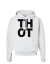 THOT Bold Text Hoodie Sweatshirt-Hoodie-TooLoud-White-Small-Davson Sales