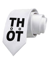 THOT Too Hot Printed White Necktie