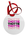 THOTTIE Circular Metal Ornament-Ornament-TooLoud-White-Davson Sales