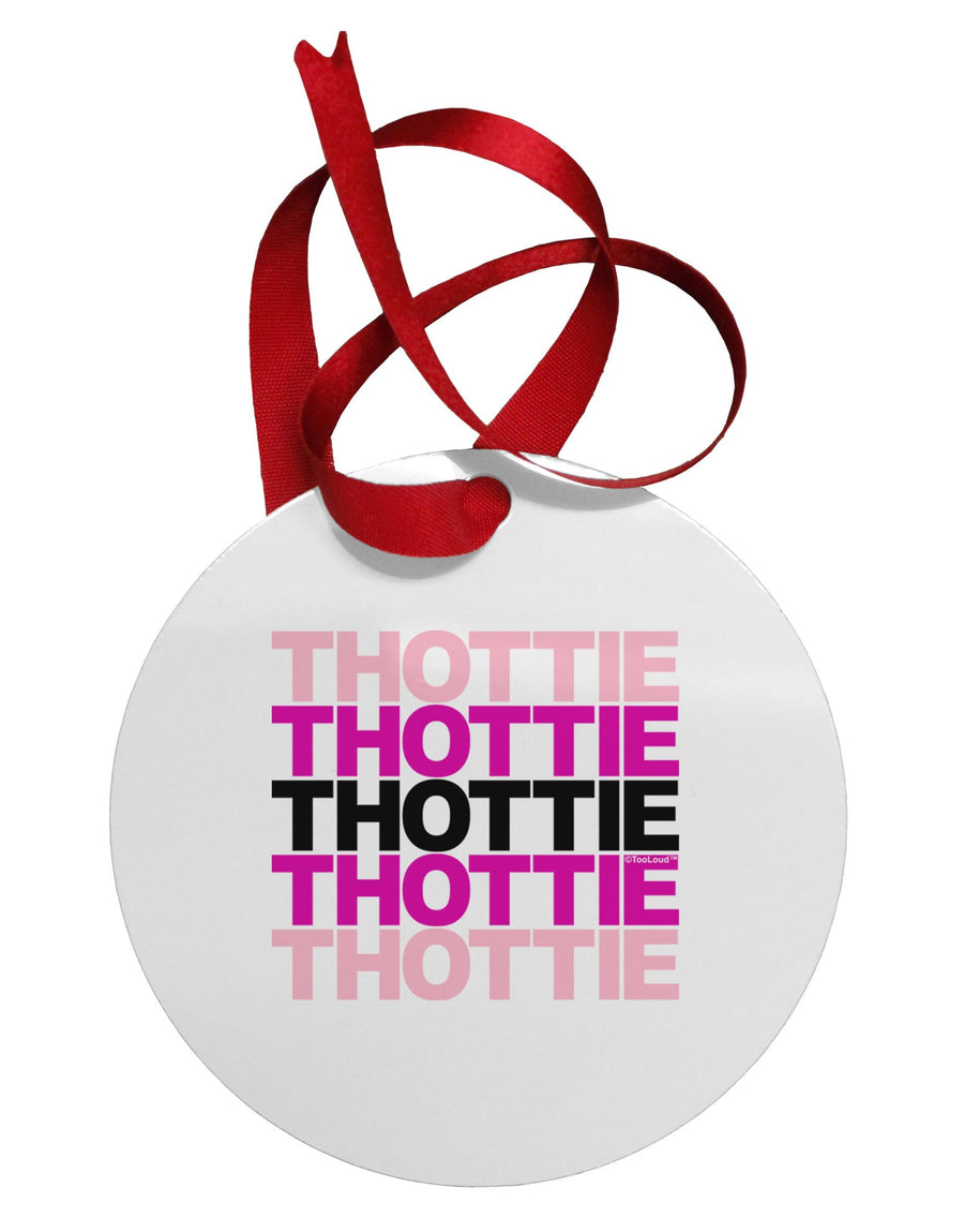 THOTTIE Circular Metal Ornament-Ornament-TooLoud-White-Davson Sales