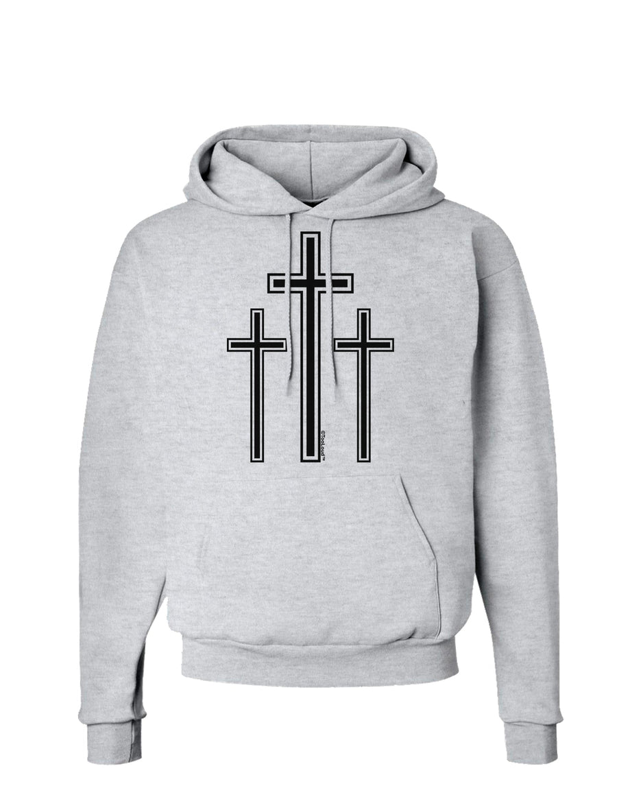 Three Cross Design - Easter Hoodie Sweatshirt by TooLoud-Hoodie-TooLoud-White-Small-Davson Sales