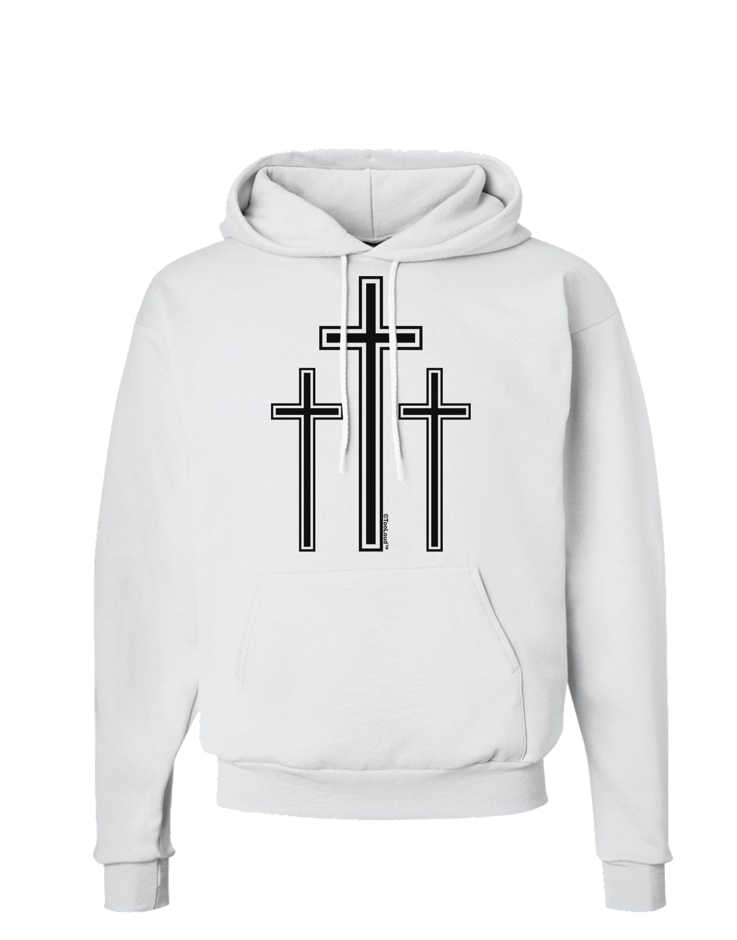 Three Cross Design - Easter Hoodie Sweatshirt by TooLoud-Hoodie-TooLoud-White-Small-Davson Sales