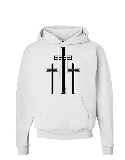 Three Cross Design - Easter Hoodie Sweatshirt by TooLoud-Hoodie-TooLoud-White-Small-Davson Sales
