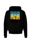 Three Crosses Sunrise - He Is Risen Dark Hoodie Sweatshirt by TooLoud-Hoodie-TooLoud-Black-Small-Davson Sales