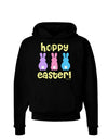 Three Easter Bunnies - Hoppy Easter Dark Hoodie Sweatshirt by TooLoud-Hoodie-TooLoud-Black-Small-Davson Sales