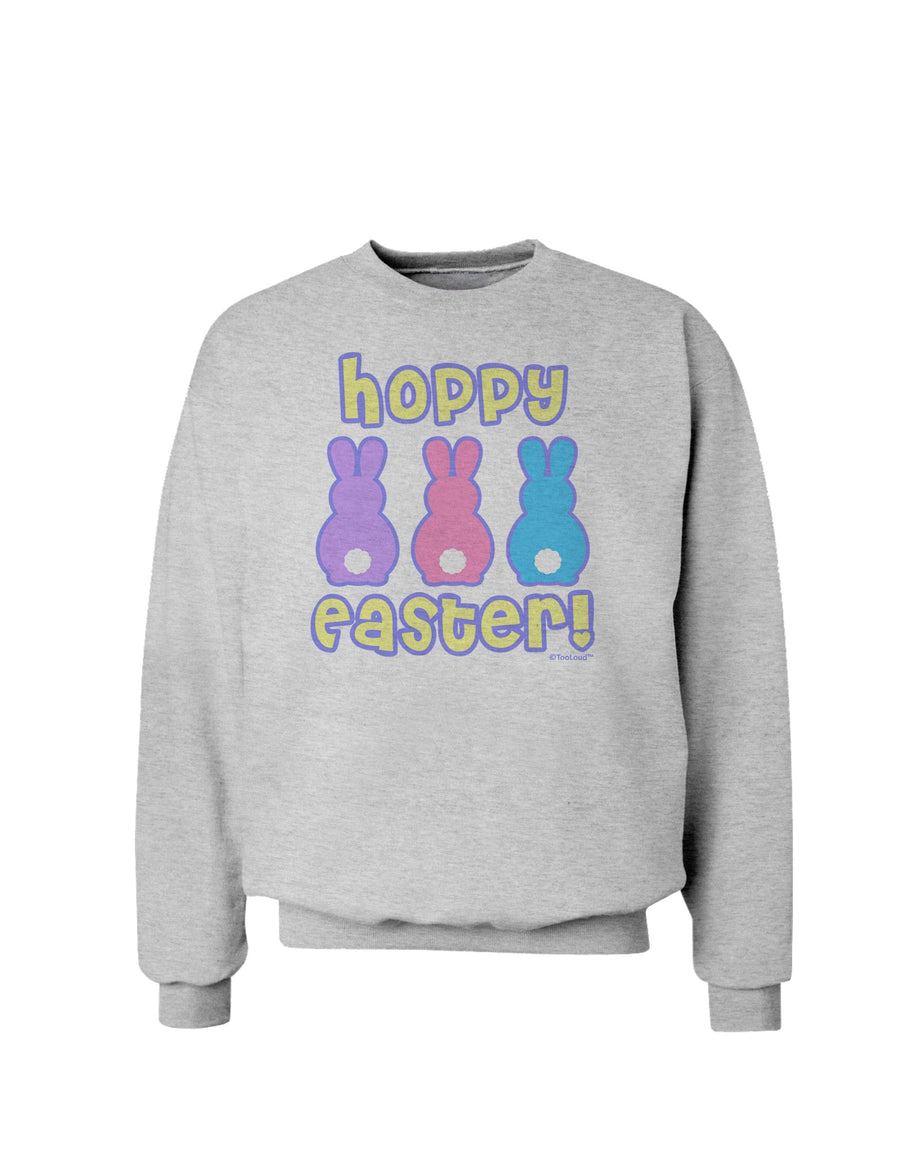 Three Easter Bunnies - Hoppy Easter Sweatshirt by TooLoud-Sweatshirts-TooLoud-White-Small-Davson Sales