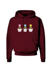 Three Easter Tulips Dark Hoodie Sweatshirt by TooLoud-Hoodie-TooLoud-Maroon-Small-Davson Sales