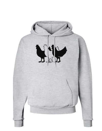 Three French Hens Hoodie Sweatshirt-Hoodie-TooLoud-AshGray-Small-Davson Sales