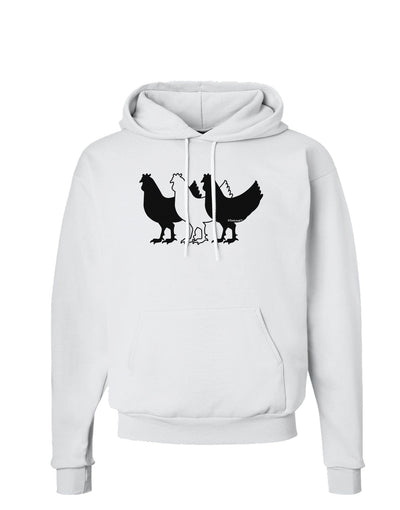 Three French Hens Hoodie Sweatshirt-Hoodie-TooLoud-White-Small-Davson Sales