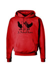 Three French Hens Text Hoodie Sweatshirt-Hoodie-TooLoud-Red-Small-Davson Sales
