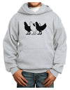 Three French Hens Youth Hoodie Pullover Sweatshirt-Youth Hoodie-TooLoud-Ash-XS-Davson Sales