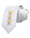 Three Kings Day - C M B Crowns Printed White Necktie by TooLoud