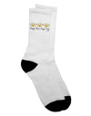 Three Kings Day Celebration - Adult Crew Socks with 3 Crowns by TooLoud-Socks-TooLoud-White-Ladies-4-6-Davson Sales